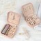 Travel Jewelry Case – Small PU Leather Jewelry Box, Portable Mini Jewelry Organizer for Earrings, Necklaces, Rings & Bracelets for Women & Girls (Pink)
